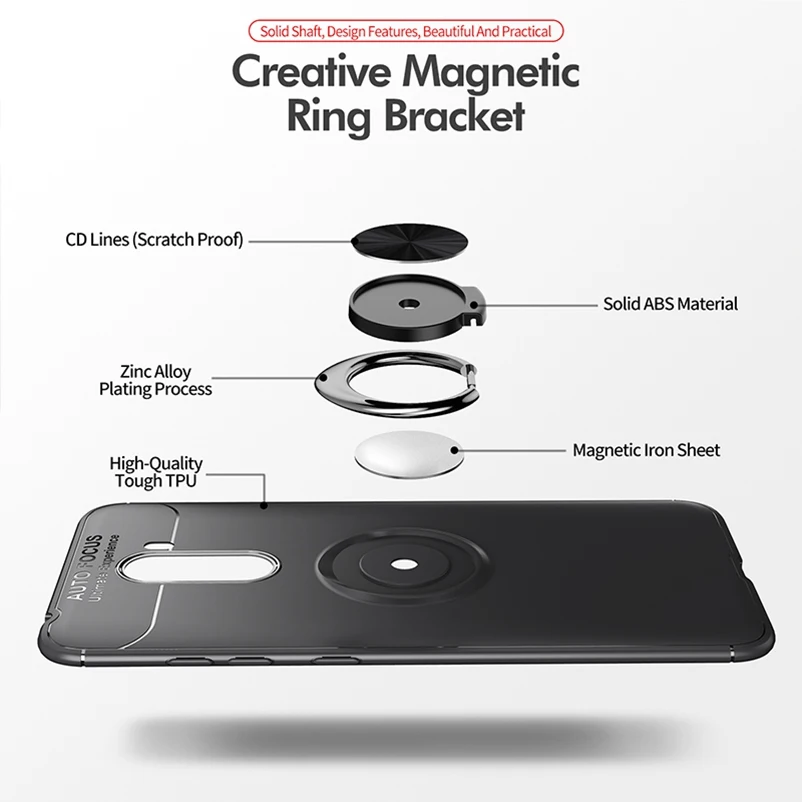 Poco f1 Case for Xiaomi Pocophone F1 Cover Holder Bracket Xioami RedMi Note 4 6 4X 5 Pro 5A Prime 4A 6A S2 Funda |