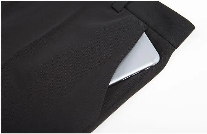 Элегантный Для женщин брюки 2019 сезон: весна–лето одноцветное Высокая Талия