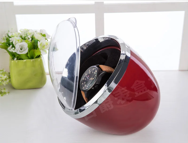 red black inner Роскошные двойные часы виндер механических часов для автоматического намотки часов Многофункциональный 4 режима доступная коробка для намотки часов - Цвет: red black inner