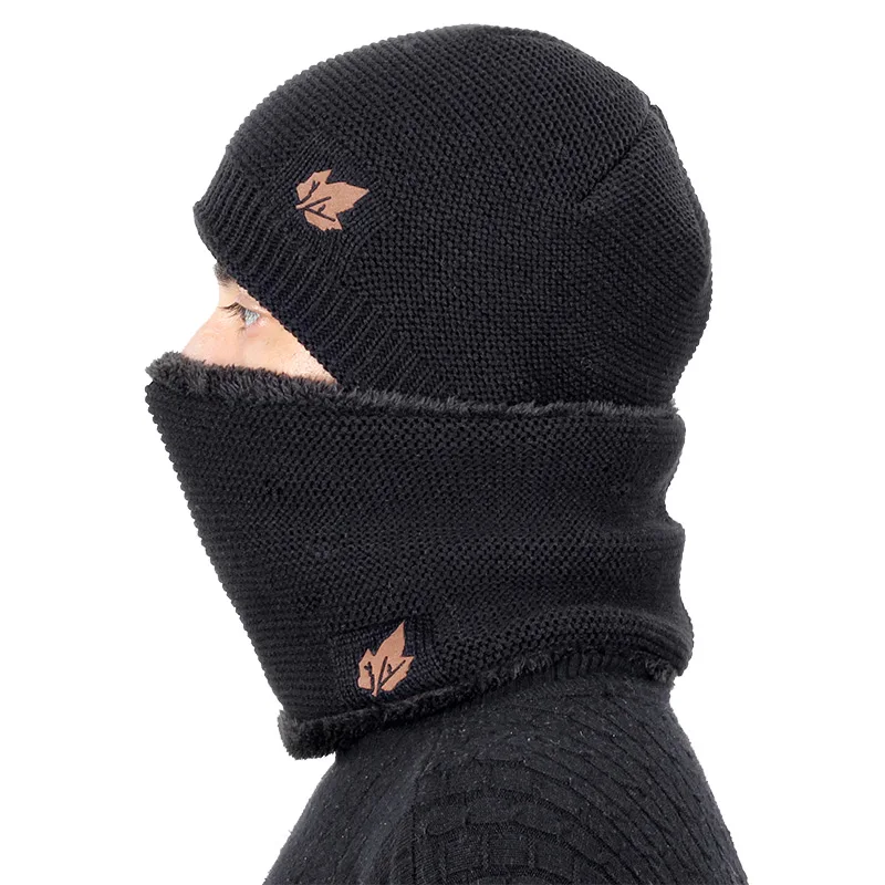 Новинка 2021 комплект из двух предметов зимняя шапка и шарф для мужчин зимние шапки