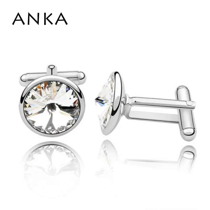 Анка ювелирные изделия Новые запонки со стразами для Мужская мода рубашка