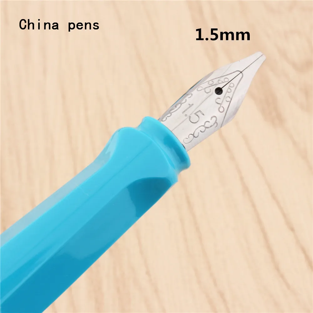 Роскошный Jinhao 873 небесно-голубая английская каллиграфия Duckbill параллельная художественная ручка цветок тело плоская тибетская Арабская авторучка