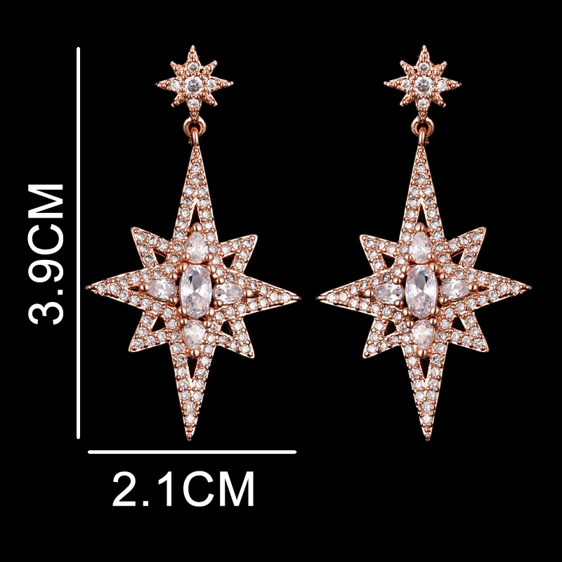 Новинка модные роскошные серьги EMMAYA с геометрическим рисунком в виде двойной