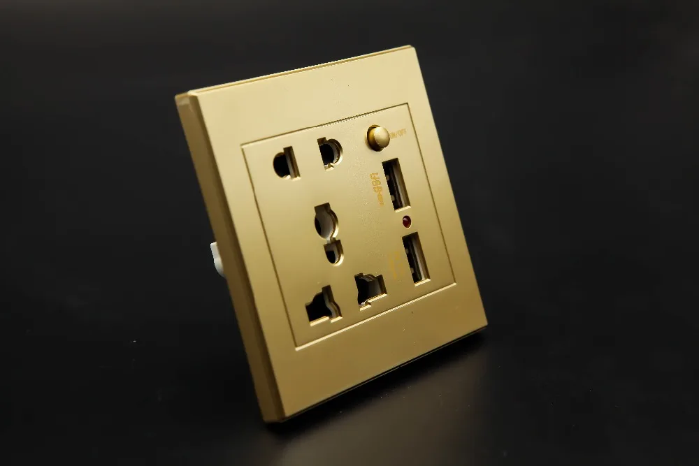 Универсальное настенное зарядное устройство 2100mA 5V 2 USB AC 110 250V US UK EU AU порта розетка