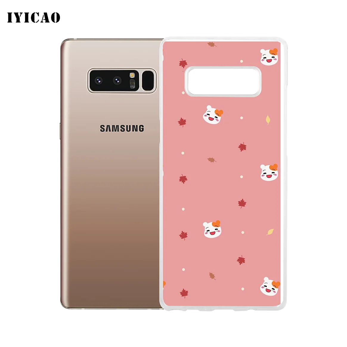 IYICAO милый мягкий силиконовый чехол для телефона Samsung A5 A6 Plus A7 A8 A9 J3 J5 J7 Note 8 9 TPU |