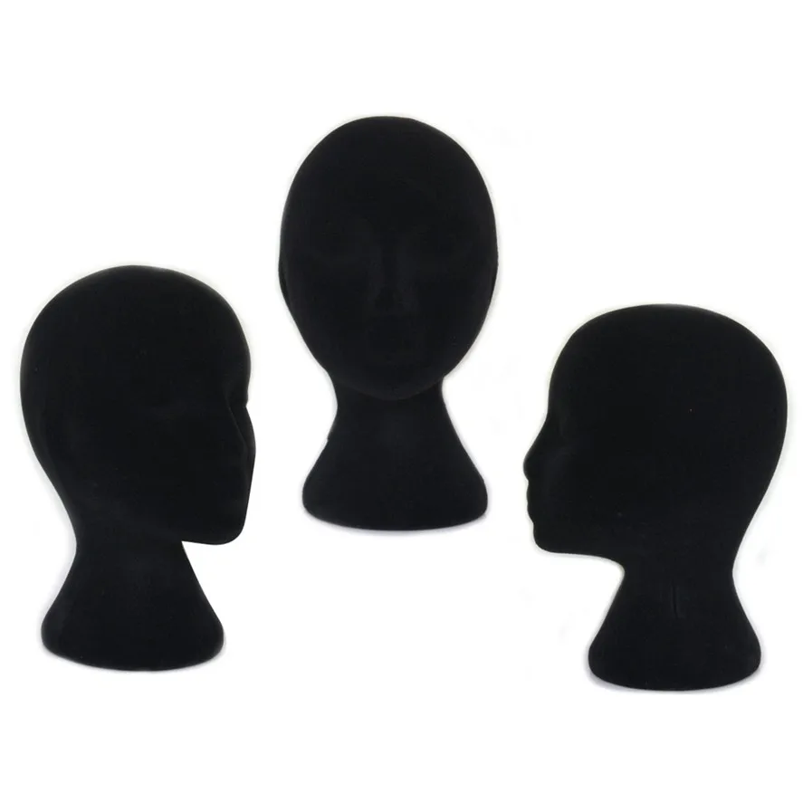 Новая черная пена женская модель головы 1 шт. Женская пенопластовая