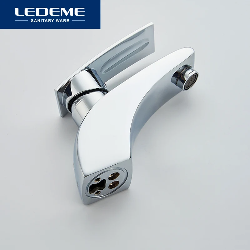 LEDEME Смеситель для умывальника латунь Цвет: хром L1070|tap mixer|basin faucetbathroom faucet |