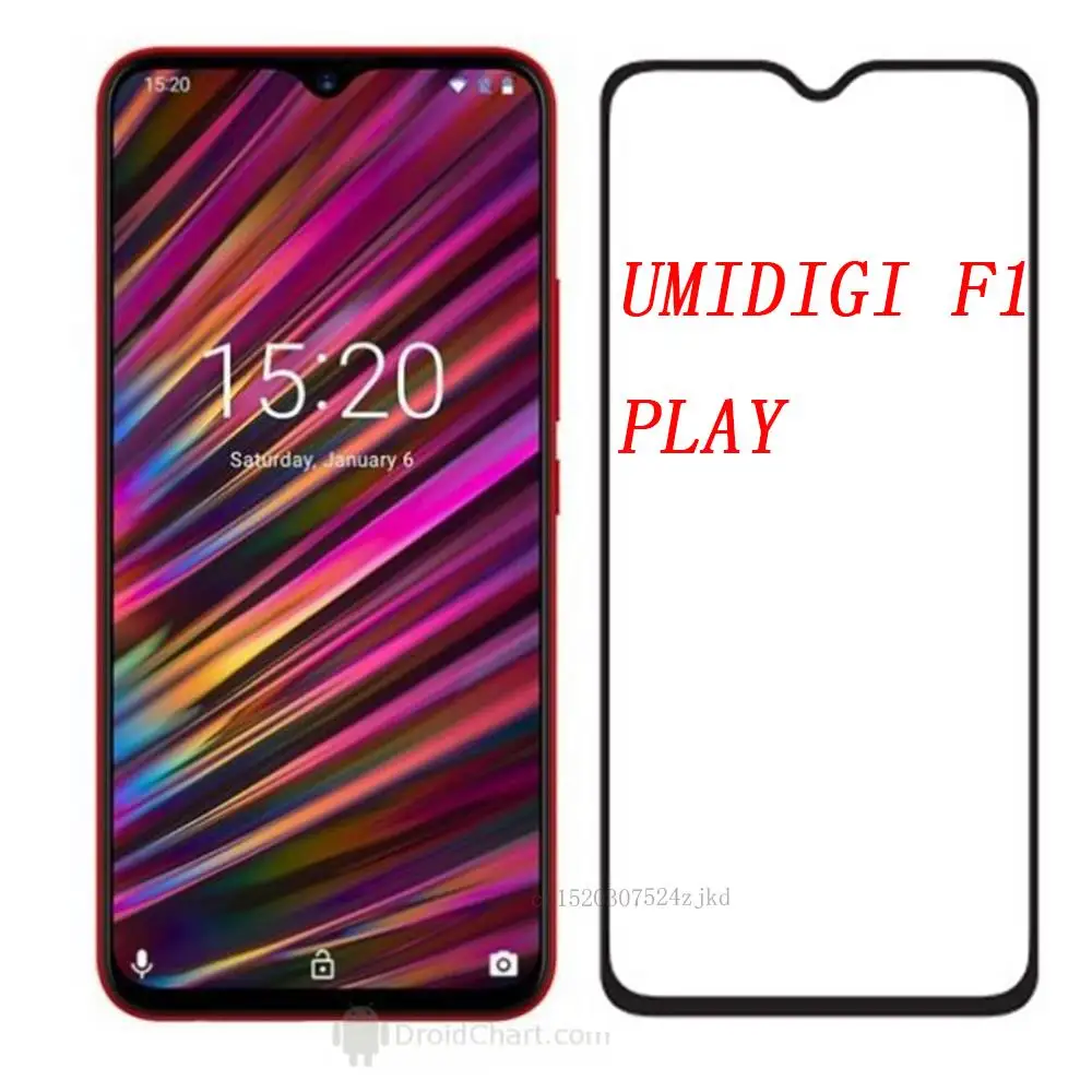3D закаленное стекло для Umidigi F1 PLAY Защита экрана 2.5D 9H Премиум полное покрытие чехол