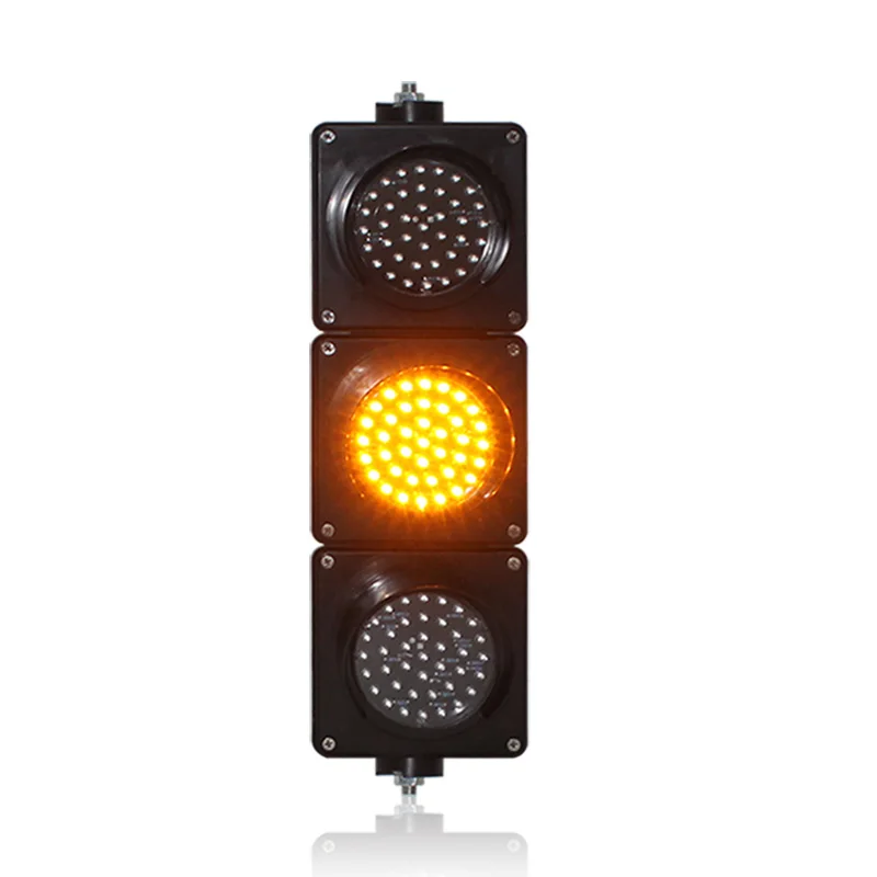 Фото AC85-265V Новый дизайн 100 мм корпус ПК красный желтый зеленый светодиодный светофор мини-игрушка светофор №1