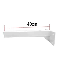 2pcs wholesale big large industrial comforts hidden floating wall mounted white metal desk table hinged shelf brackets