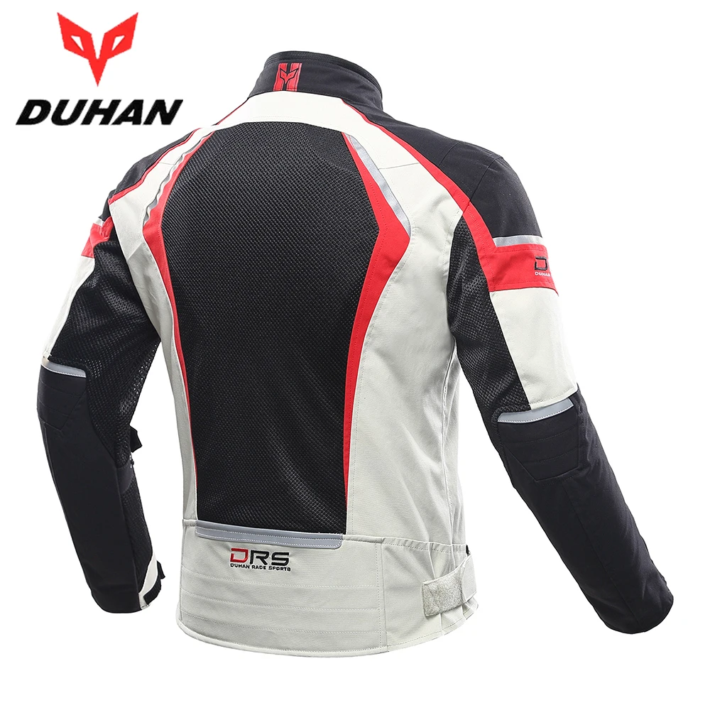 DUHAN мотоциклетная куртка для мужчин летняя дышащая гонок Chaqueta верховой езды
