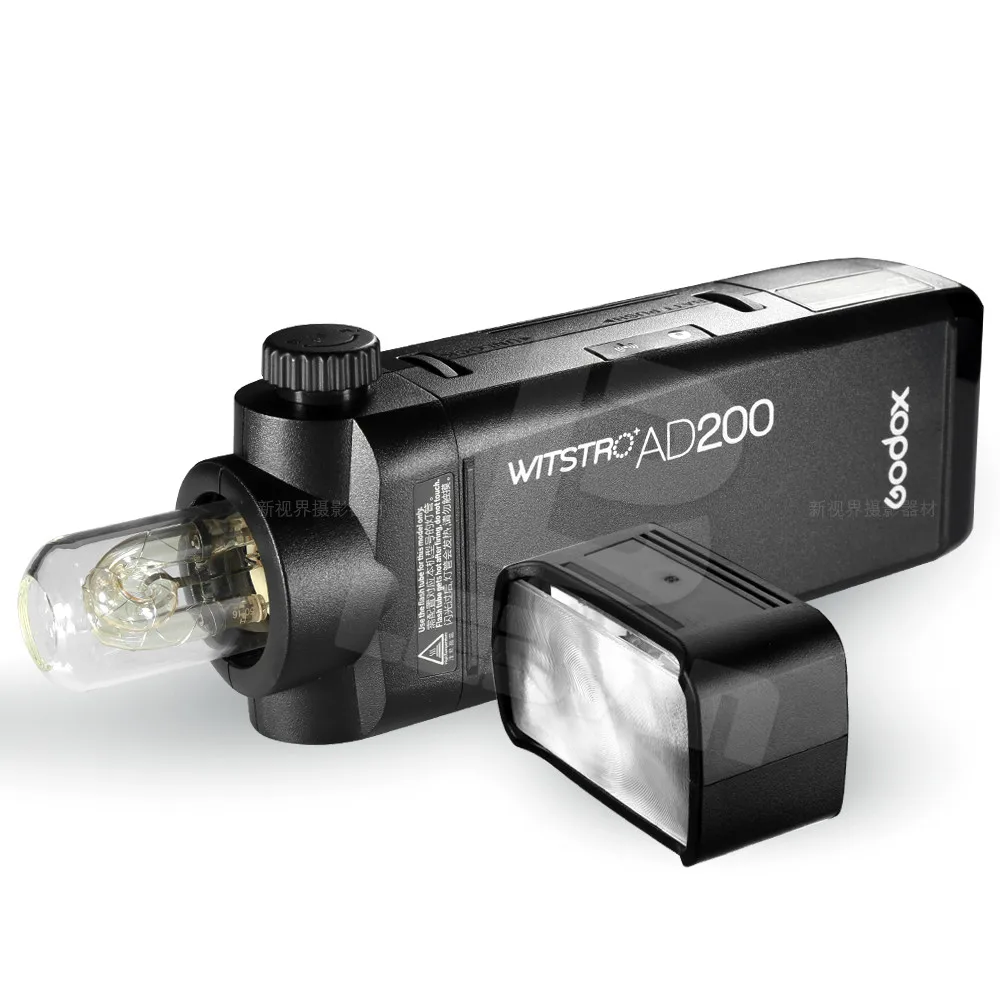 Godox AD200 200Ws TTL 2 4G HSS 1/8000s карманный фонарик с двойной головкой литиевой батареей 2900mAh