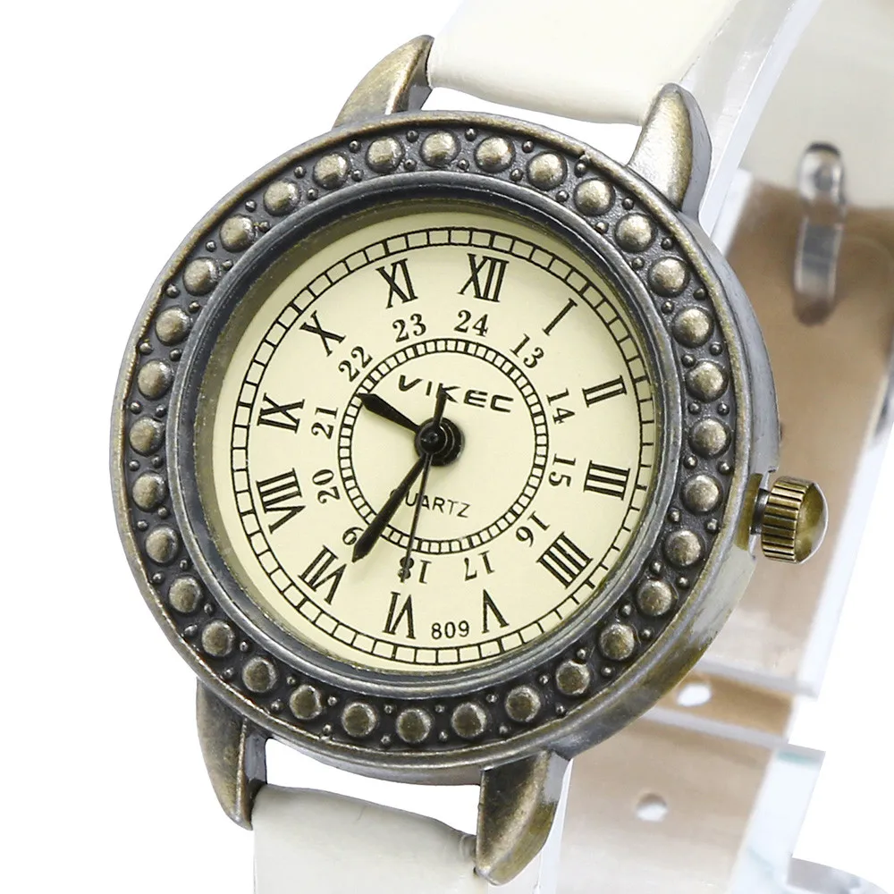 Reloj mujer, модные женские Ретро часы с изящным ремешком, кварцевые наручные часы, римские цифры, циферблат, подарок, женские часы, relogio feminino