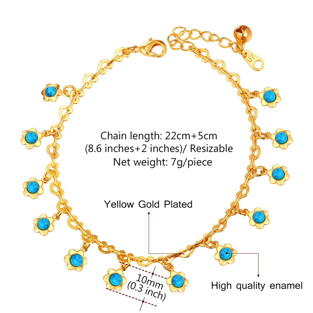Женский богемный браслет на ногу ножной золотого цвета с звеньями сердца A1125|fashion