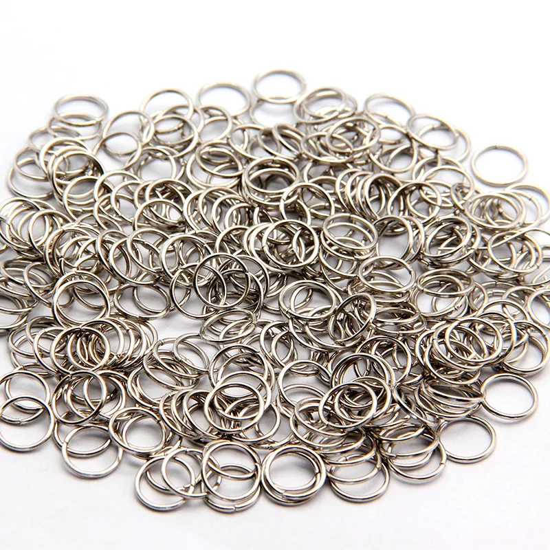 

Wholesale Cheap Price 4/5/6/8/10/12 mm Jewelry Making Rhodium Open Jump Rings & Split Rings DIY Handmade Accessories Connector