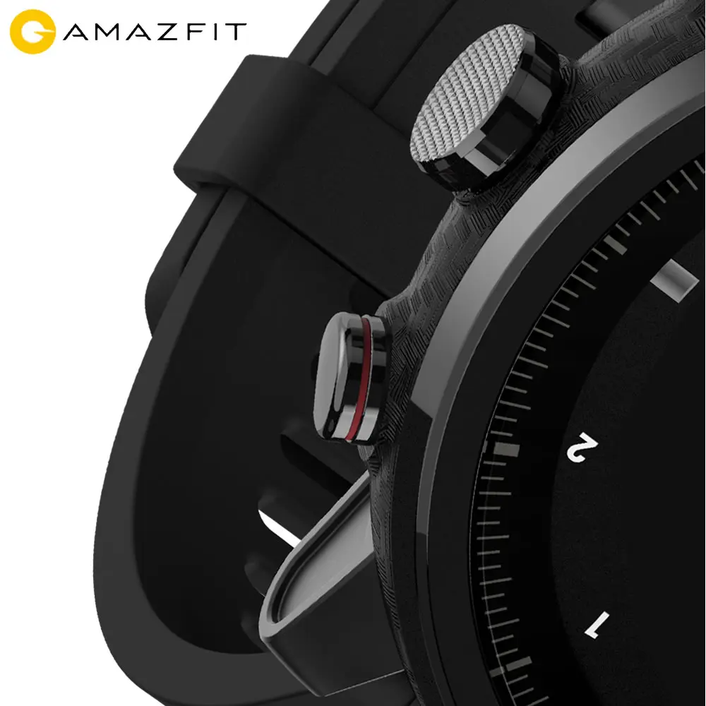 Оригинальные умные спортивные часы Huami Amazfit Stratos 2, 5 АТМ, водонепроницаемые, 1,34 дюйма, сенсорный экран, gps, Firstbeat, умные часы для плавания