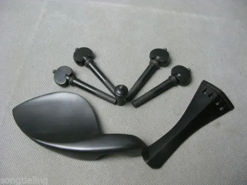 

High quality 3 sets of violin ebony fittings 4/4
