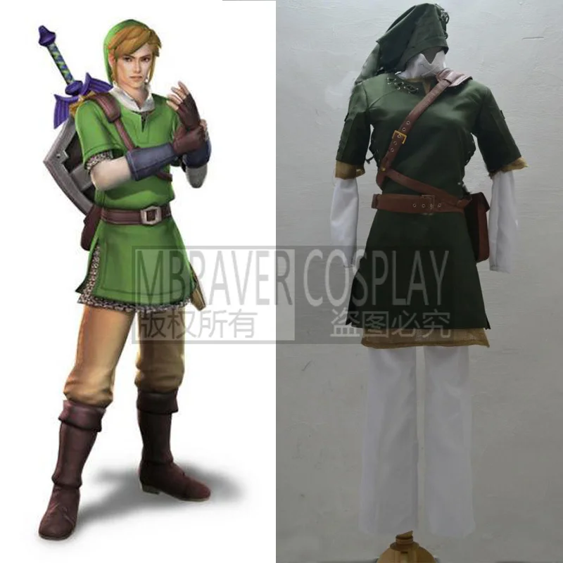 Форма для вечевечерние НКИ на Хэллоуин Zelda Link костюм косплея любой размер