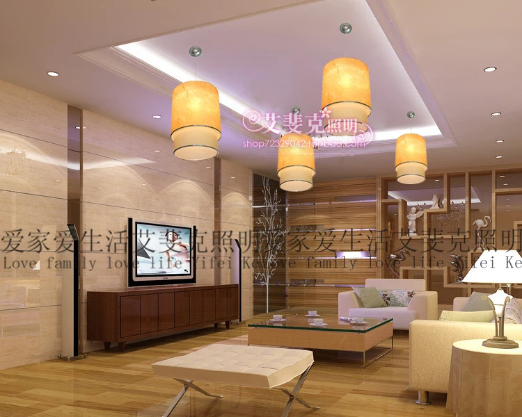Antique Chinese chandelier restaurant sheepskin lamp circular living room study large hallway hotel p | Аксессуары для одежды