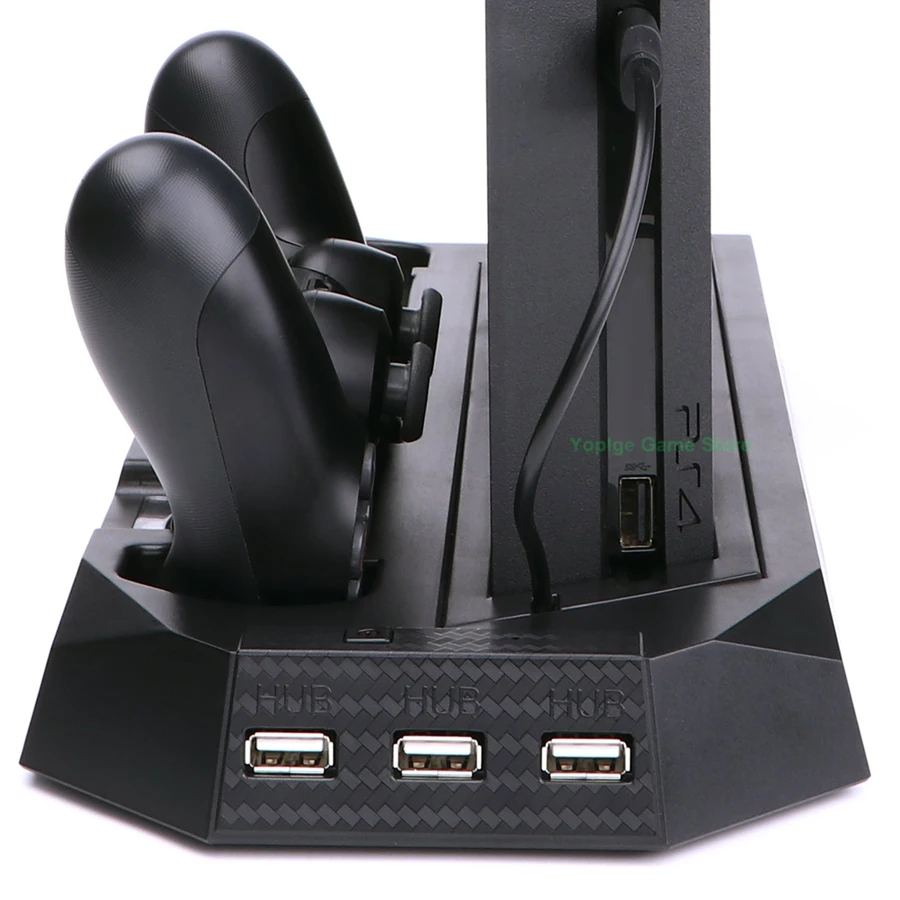 ТОНКАЯ вертикальная подставка для PS4 охлаждающий вентилятор зарядное устройство