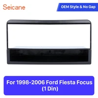 seicane one din installation panel kit trim stereo dashboard auto mount frame car stereo fascia for 1998 2006 ford fiesta focus