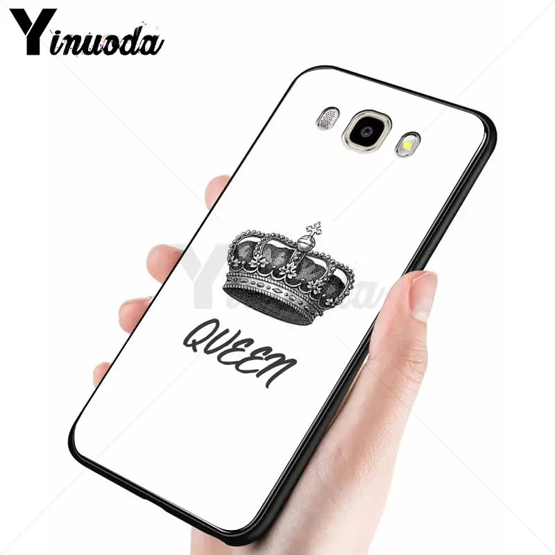 Силиконовый чехол Yinuoda queen and king для Samsung Galaxy j7 prime j8 j2 j4plus j6plus 2018|Чехлы-накладки| |