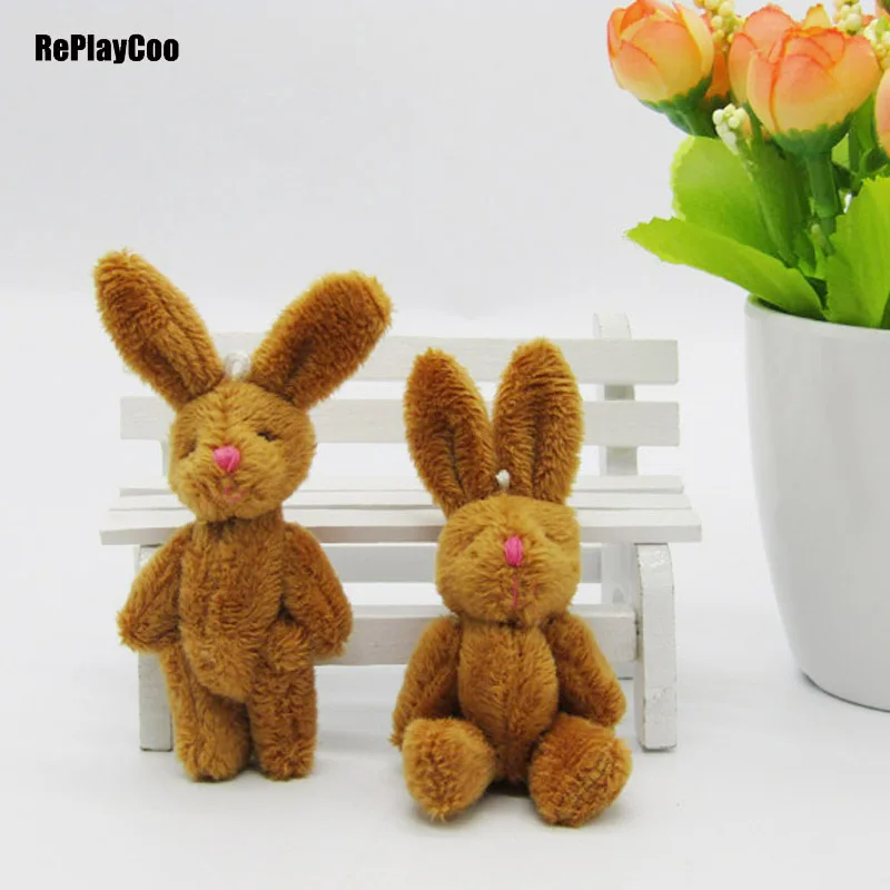 

10Pcs/Lot Mini rabbit Stuffed Plush Toys 8cm Small rabbit Stuffed Toys pelucia Pendant Kids Birthday Gift Party Decor 02301