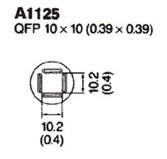 A1125-A1129 QFP горячий воздух BGA сопло для SAIKE ATTEN 850 852D 8858 Серия Горячего Воздуха BGA Паяльные станции