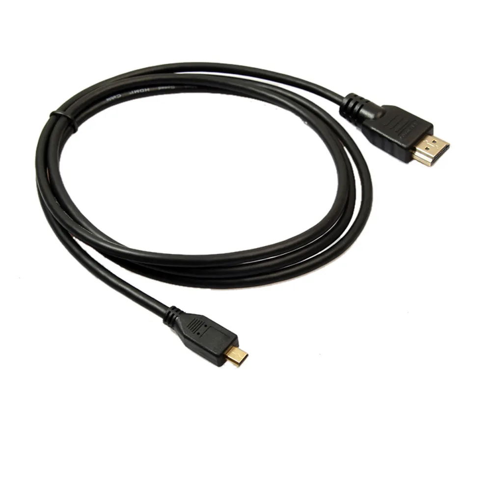 Золотой микро HDMI к HDMI кабель для GoPro Hero 3 3+ 4 Hero4 GO PRO HD 4K 2M 5M AU высокое качество Прямая поставка