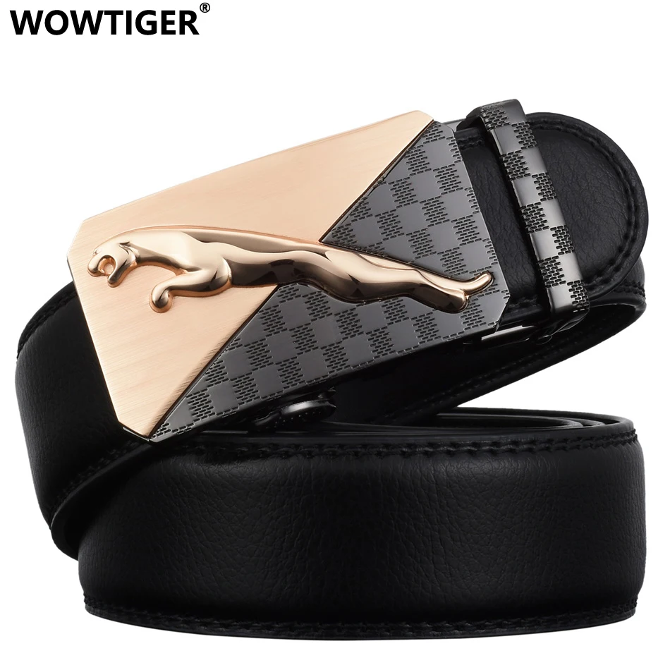 WOWTIGER модный дизайнерский брендовый ремень для мужчин с откидной пряжкой