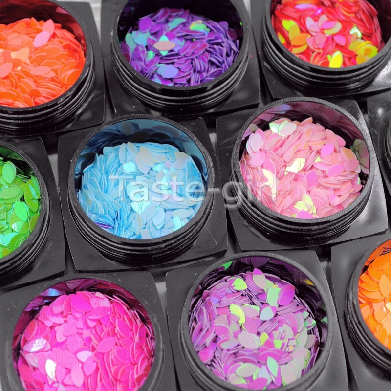 12 видов цветов блестящие ультратонкие наклейки с блестками в форме маркиза