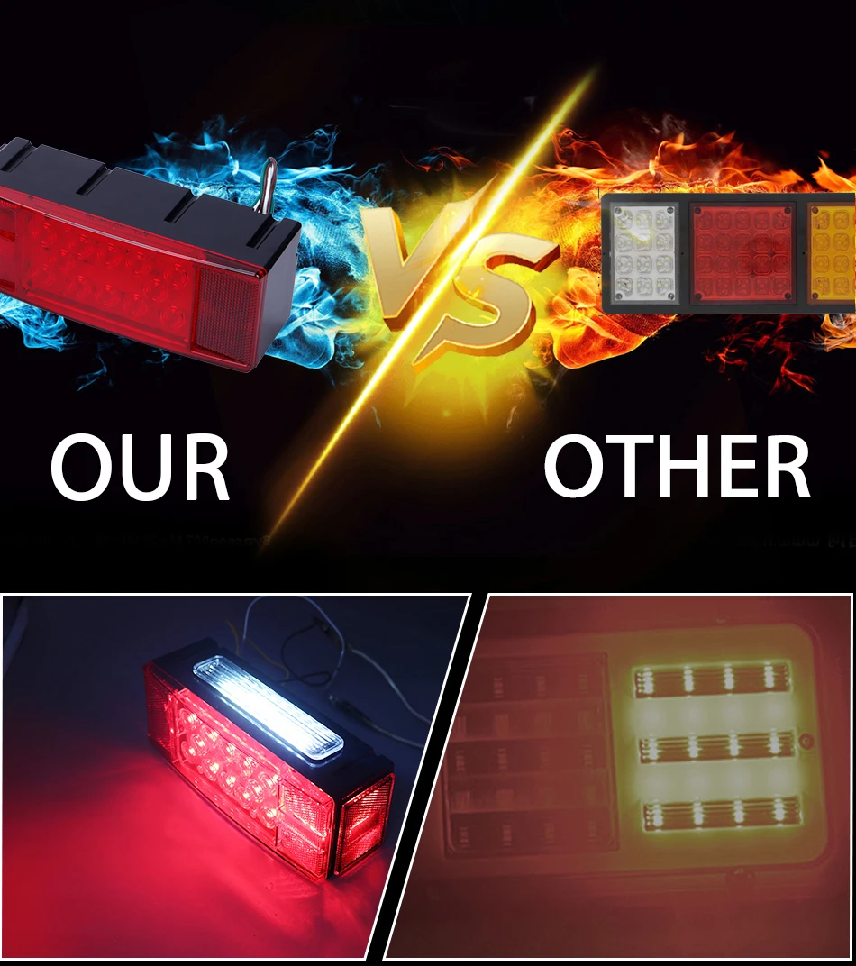 CARLitek 2 шт. luces led camion Грузовик Трейлер задние фонари задний Индикатор сигнальная лампа водонепроницаемый для КАМАЗа красный цвет