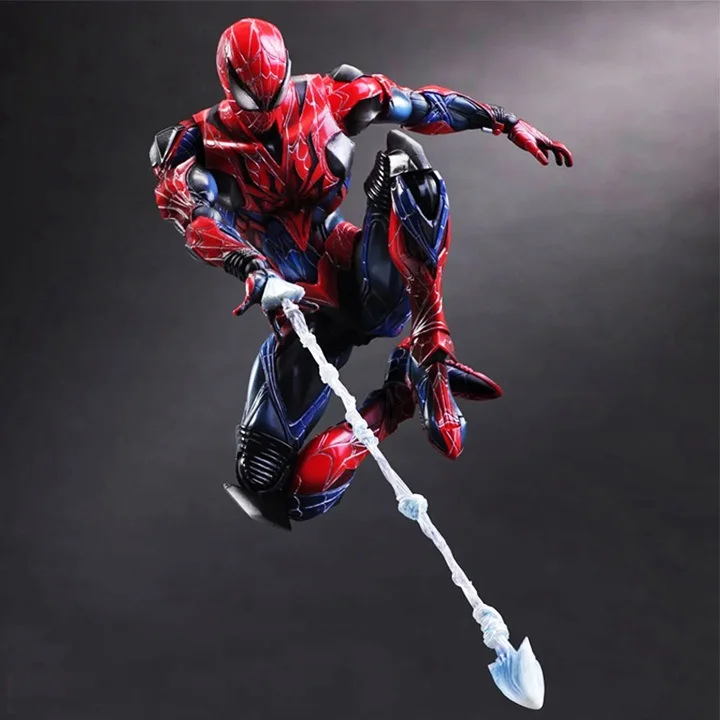 Play Arts Kai Spider Venom супер герой PA Секретные Войны Питер Паркер 27 см ПВХ фигурка кукла