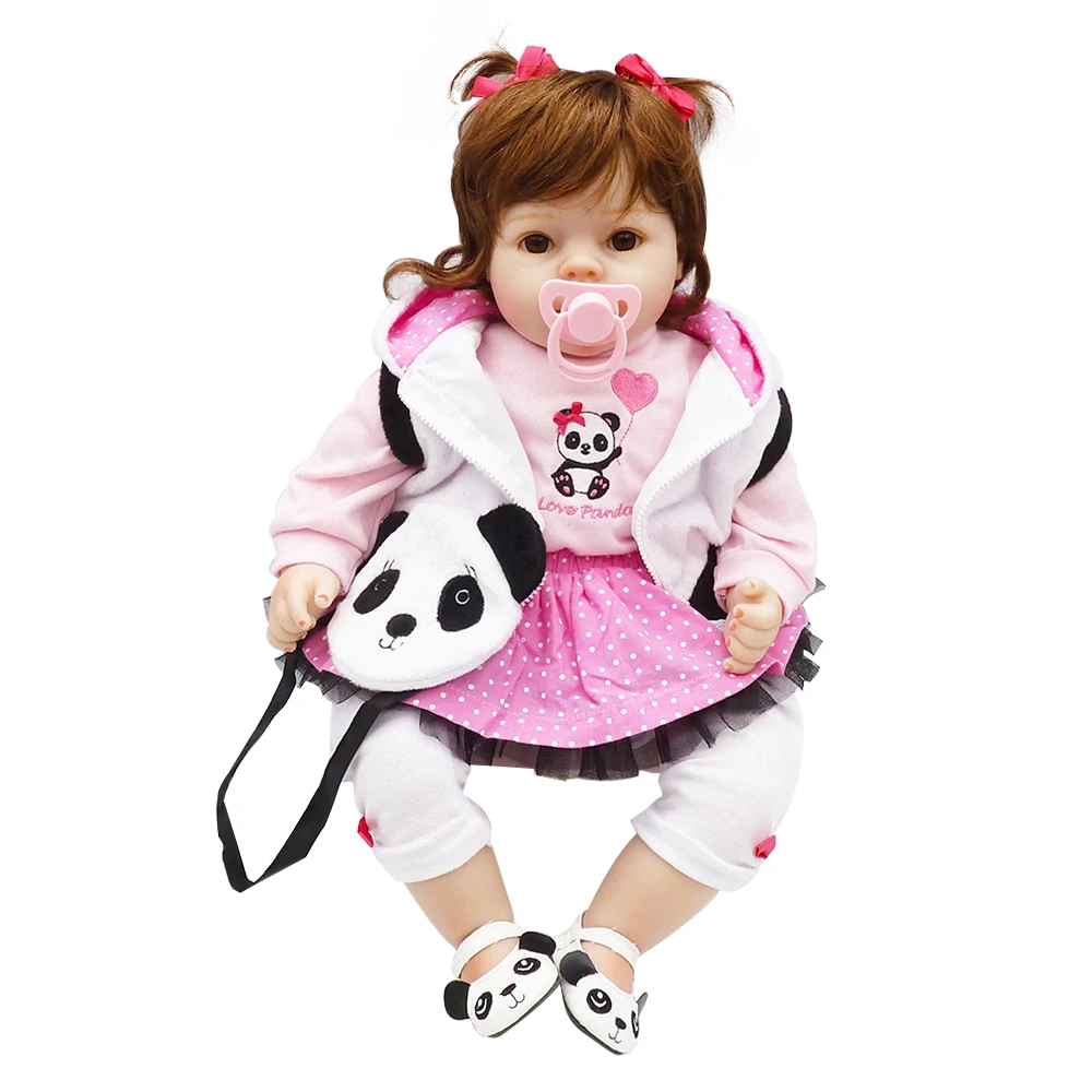 

20 Inch Lifelike Handmade Soft silicone toddler baby dolls Christmas gifts toy
