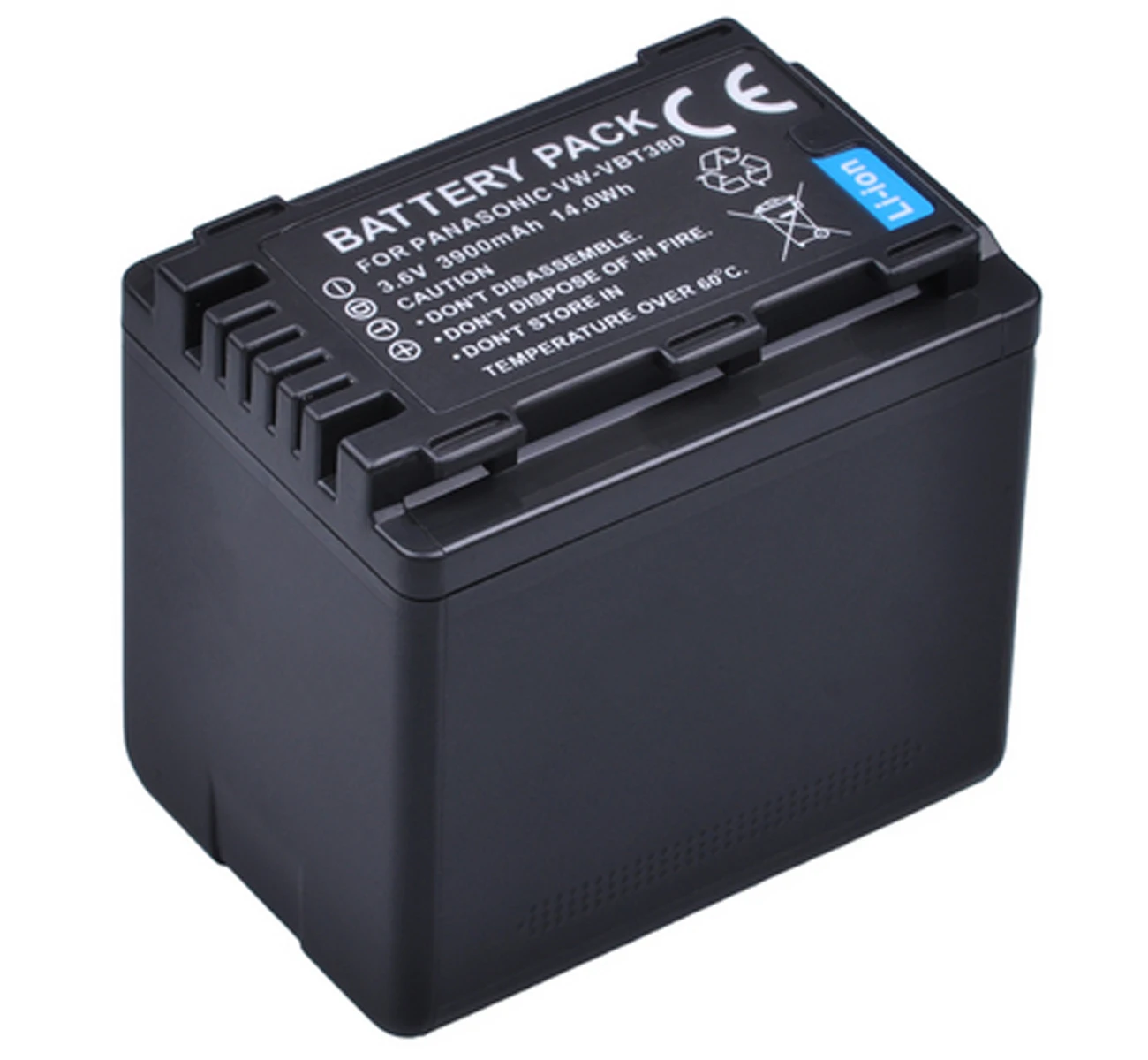1x VW-VBT380 Battery Батарейный блок для видеокамеры Panasonic HC-VX1, HC-VX1K, HC-VX1GN, HC-VX11, HC-VXF1, HC-VXF1EE, HC-VXF11 4K HD - Цвет: 1x VW-VBT380 Battery