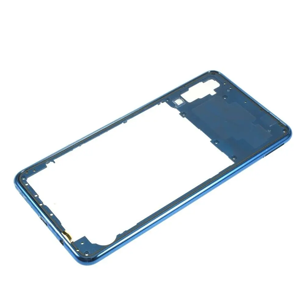 Для Samsung Galaxy A7 2018 A750 A750F синий/черный/золотой цвет задний корпус рамка средняя