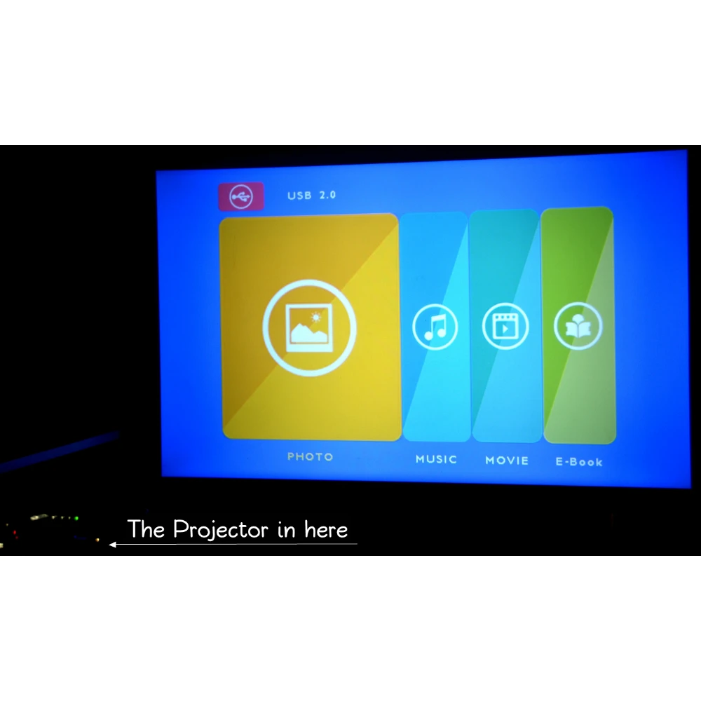 VIVIBRIGHT simplebeamer gp70 Портативный светодиодный проектор видео 1200 люмен дома Кино