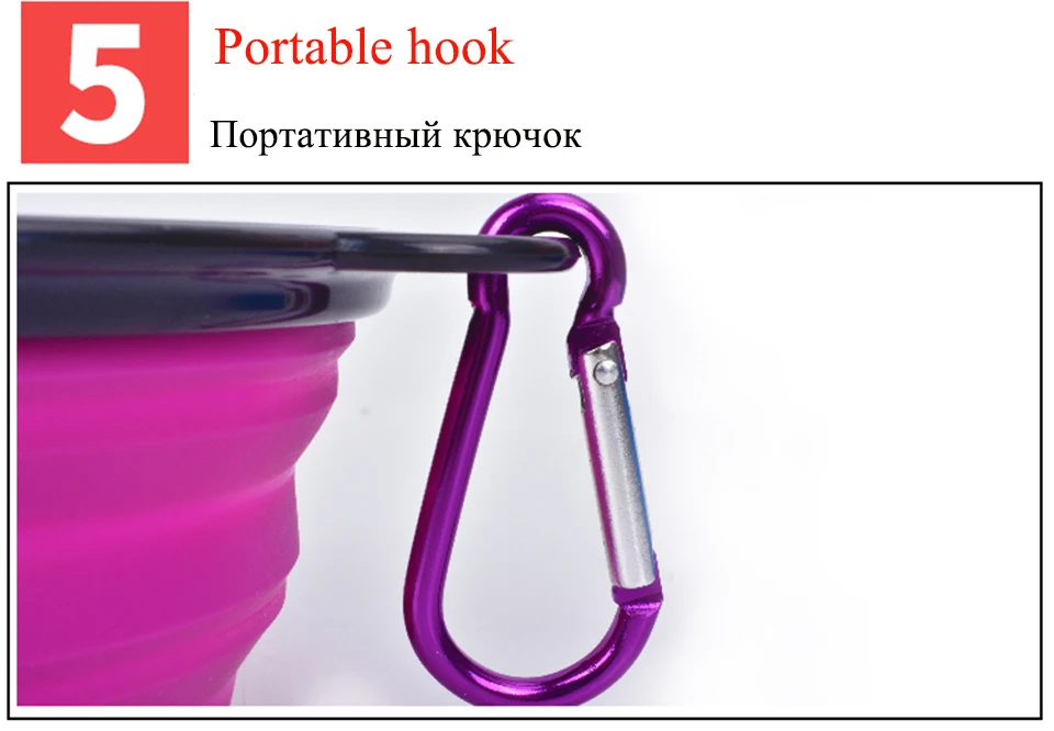 Складная Силиконовая миска для кота, собаки чаша снаряжение Портативный путешествия миска для собаки подачи кошка кормушки посуда миска для домашних животных