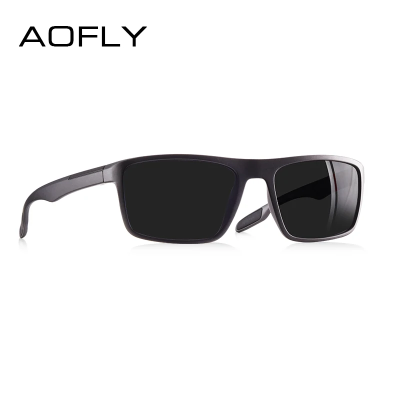 C2Gray Frame AOFLY, дизайнерские, ультралегкие, TR90, поляризационные солнцезащитные очки, мужские, водительские, оттенки, мужские, Ретро стиль, солнцезащитные очки для мужчин, Spuare, очки Gafas De Sol - Цвет линз: C2Gray Frame