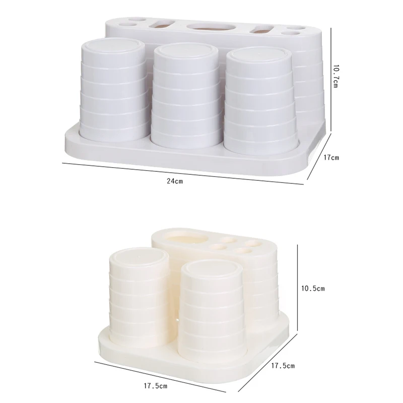 050 Simple Bathroom Toothbrush Holder Racks Toothpaste Organizer Soap Brush Accessories | Дом и сад