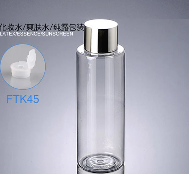 

300pcs/lot 250ml empty plastic shampoo cosmetic bottles with silver caps, lotion bottles container,DIY oil bottles plastic