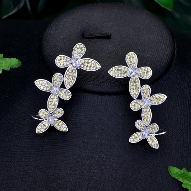 

Be 8 New Style Flower Design Stud Earrings with Good Quality Crystal Earring for Women New Statement Jewelry E739