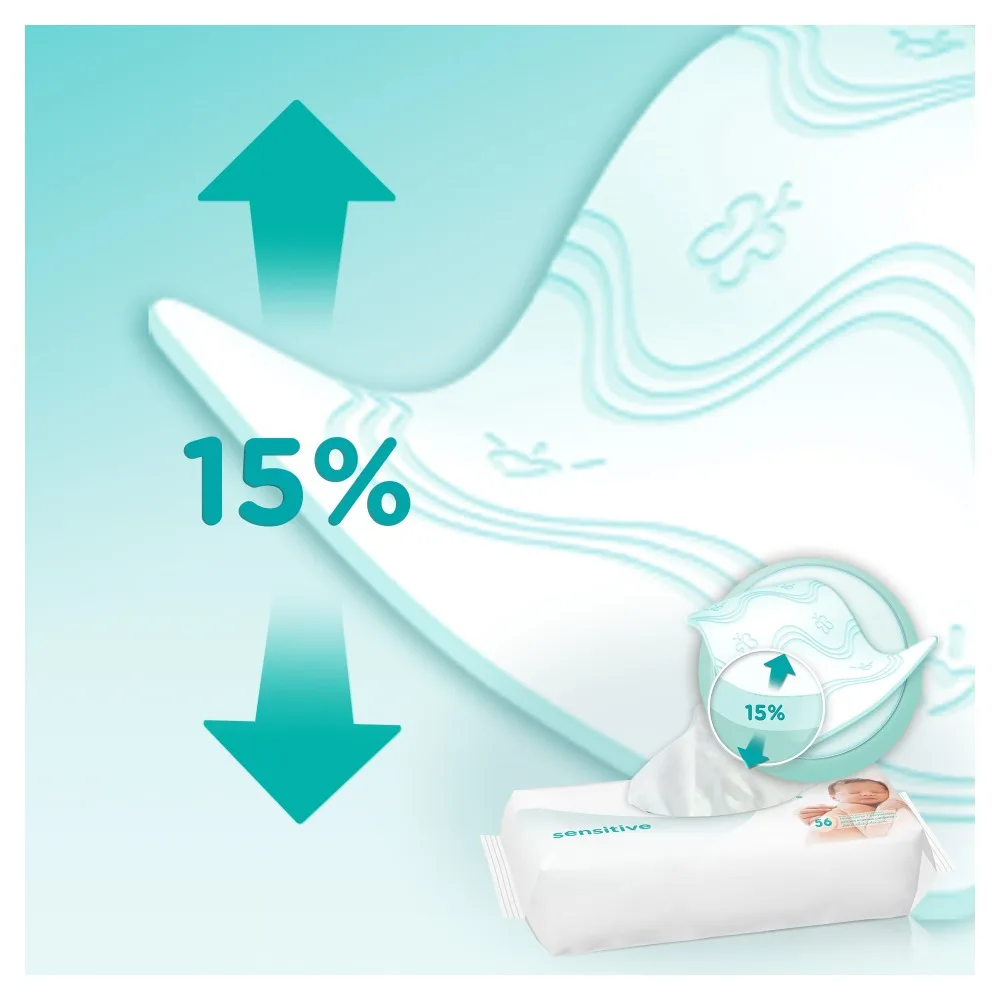 Влажные салфетки Pampers Sensitive 112 шт.|wet wipes|pcs |