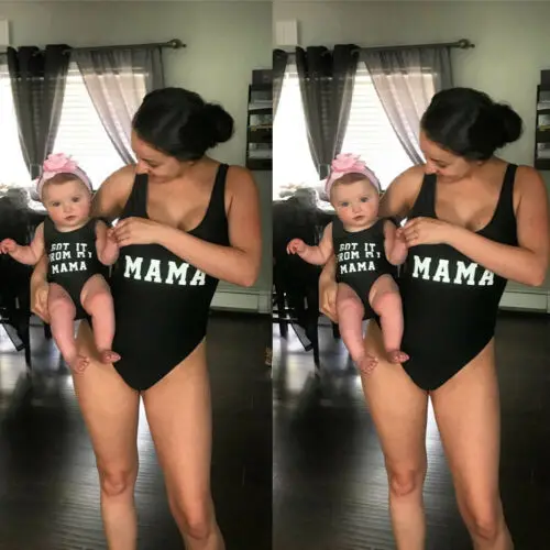 Комплект бикини для матери отца девочек и мальчиков|Сочетающаяся одежда семьи| |