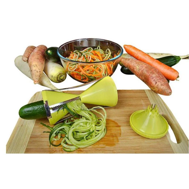 TAOXIBEI сменные лезвия Спираль Тесак фруктов и овощей Морковь Огурец Терка фрезы с 4