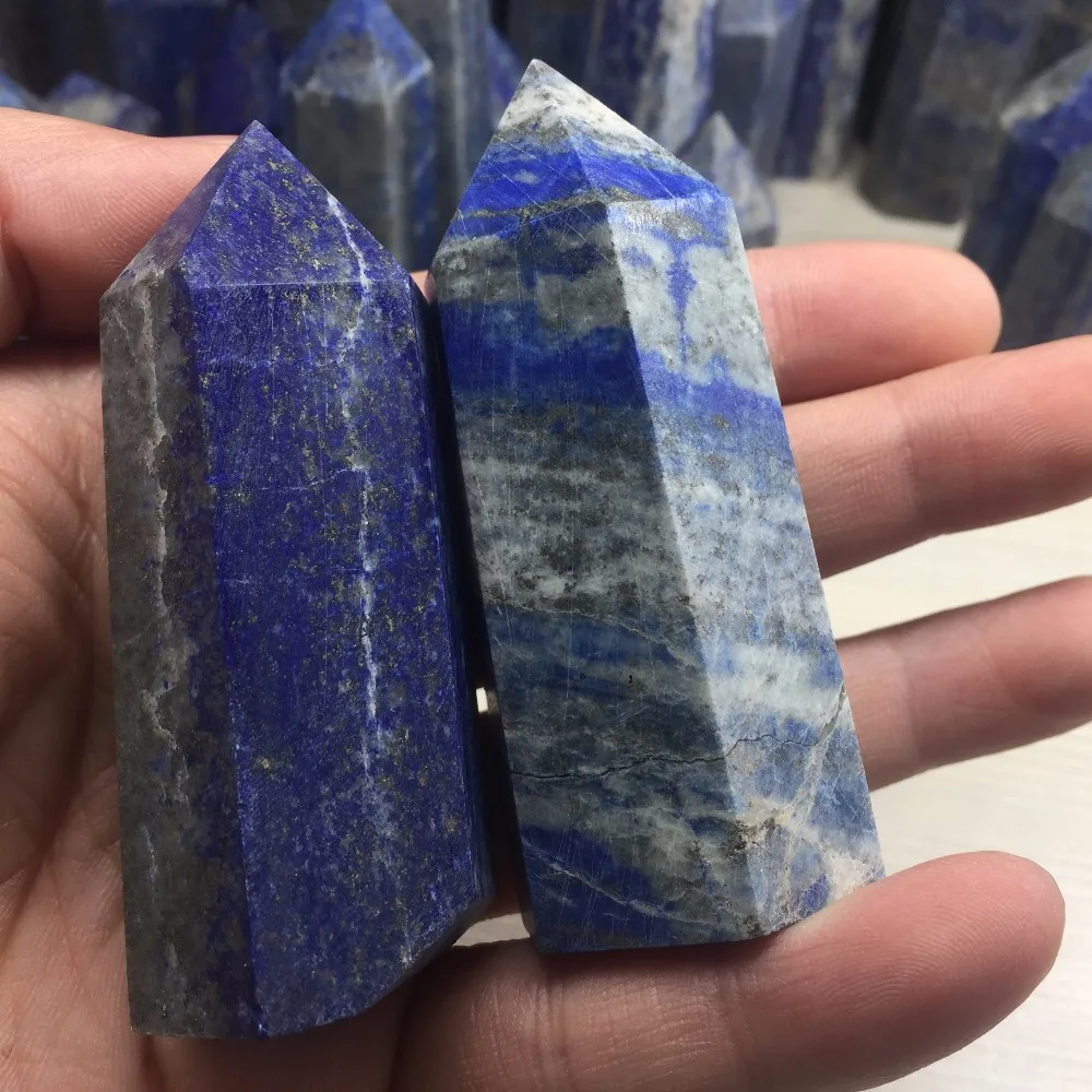 Прямая поставка оптовая продажа 2 штуки в партии натуральный Лазурит кристалл