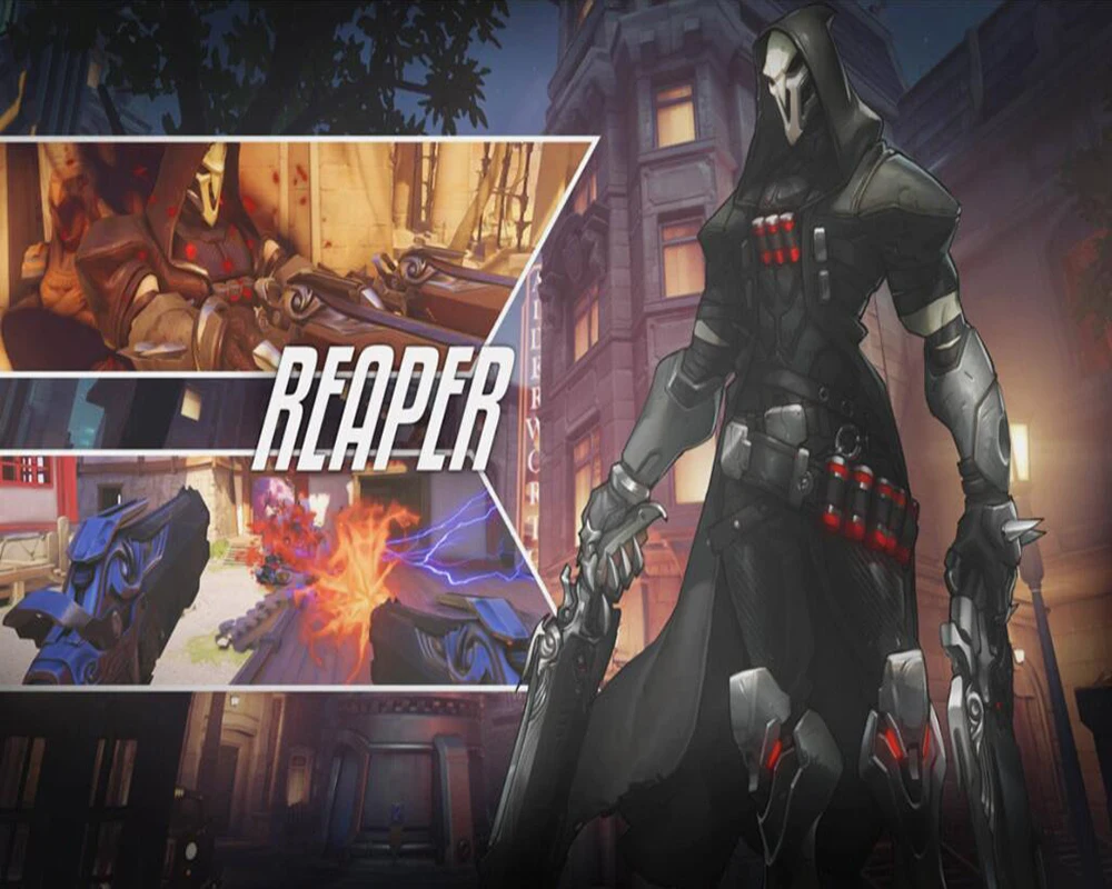 Декоративные обои Overwatch Reaper фон настенная живопись