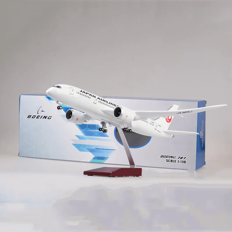 1/130 масштаб 43 см самолет Boeing B787 Dreamliner Американская модель самолетов W свет и