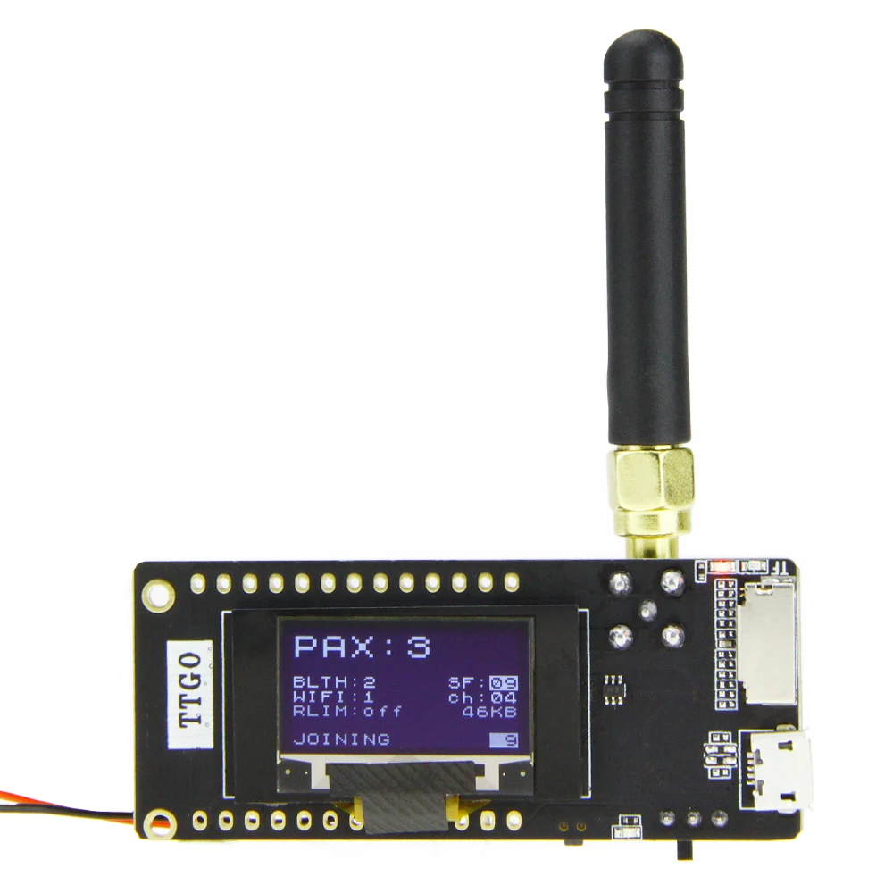 TTGO LoRa32 V2.1 _ 1 6 версия 433/868/915 МГц ESP32 LoRa OLED 0 96 дюймовая SD карта Bluetooth WI FI беспроводной
