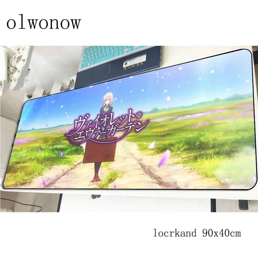 Фиолетовый Коврик для мыши evergarden 90x40 см восхитительный игровой коврик геймерский